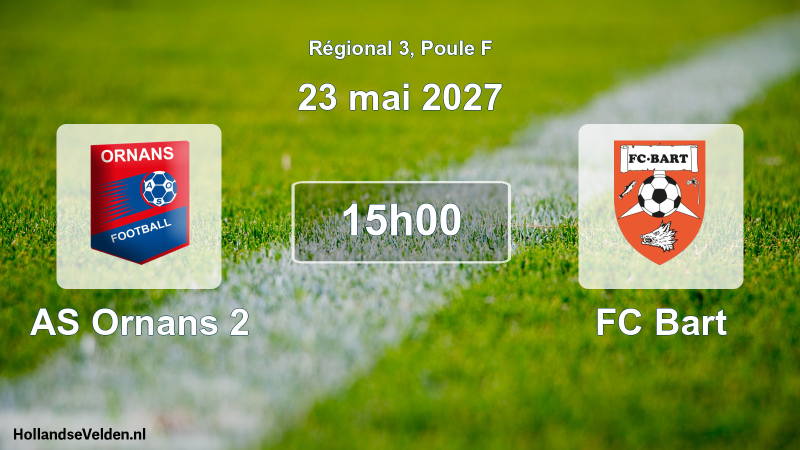 Scheduled Match: AS Ornans 2 - FC Bart (23 May 2027)