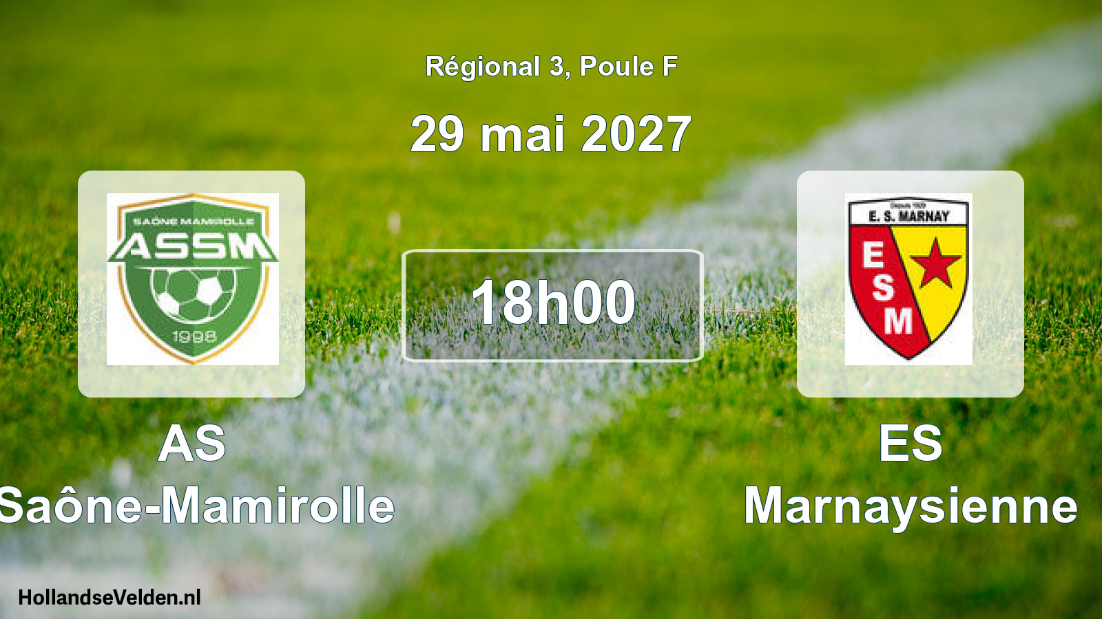 Geplande wedstrijd: AS Saône-Mamirolle - ES Marnaysienne (29 mei 2027)