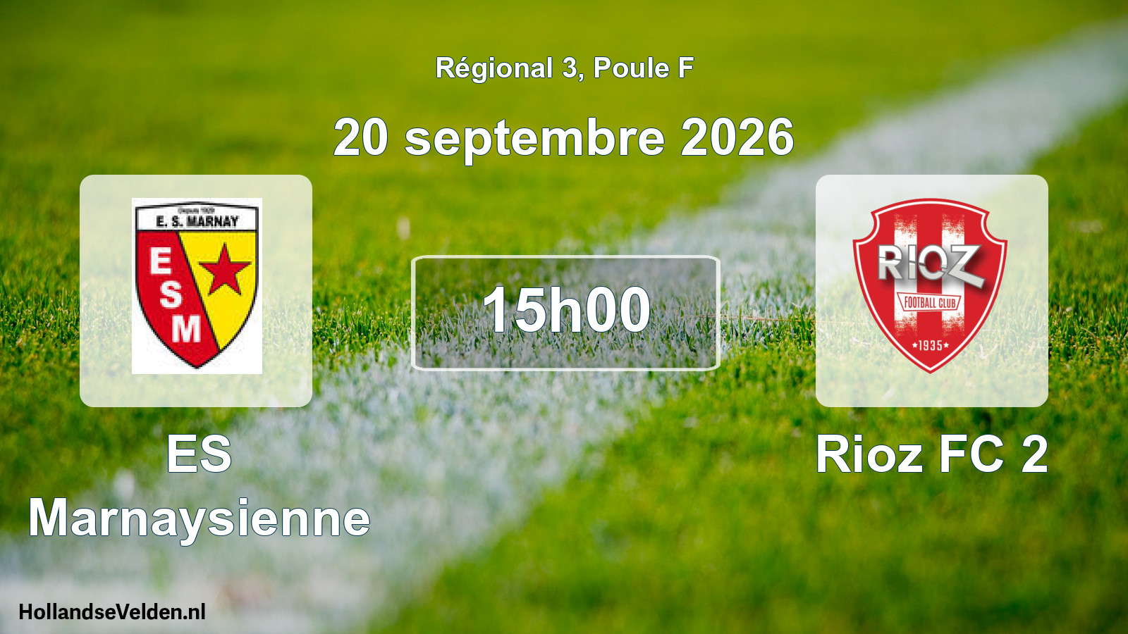 Scheduled Match: ES Marnaysienne - Rioz FC 2 (20 September 2026)