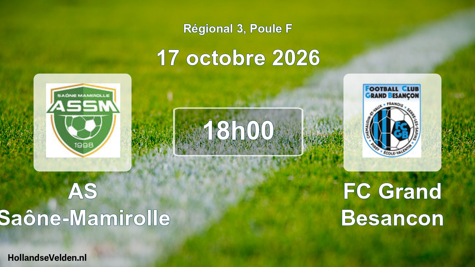 Scheduled Match: AS Saône-Mamirolle - FC Grand Besancon (17 October 2026)