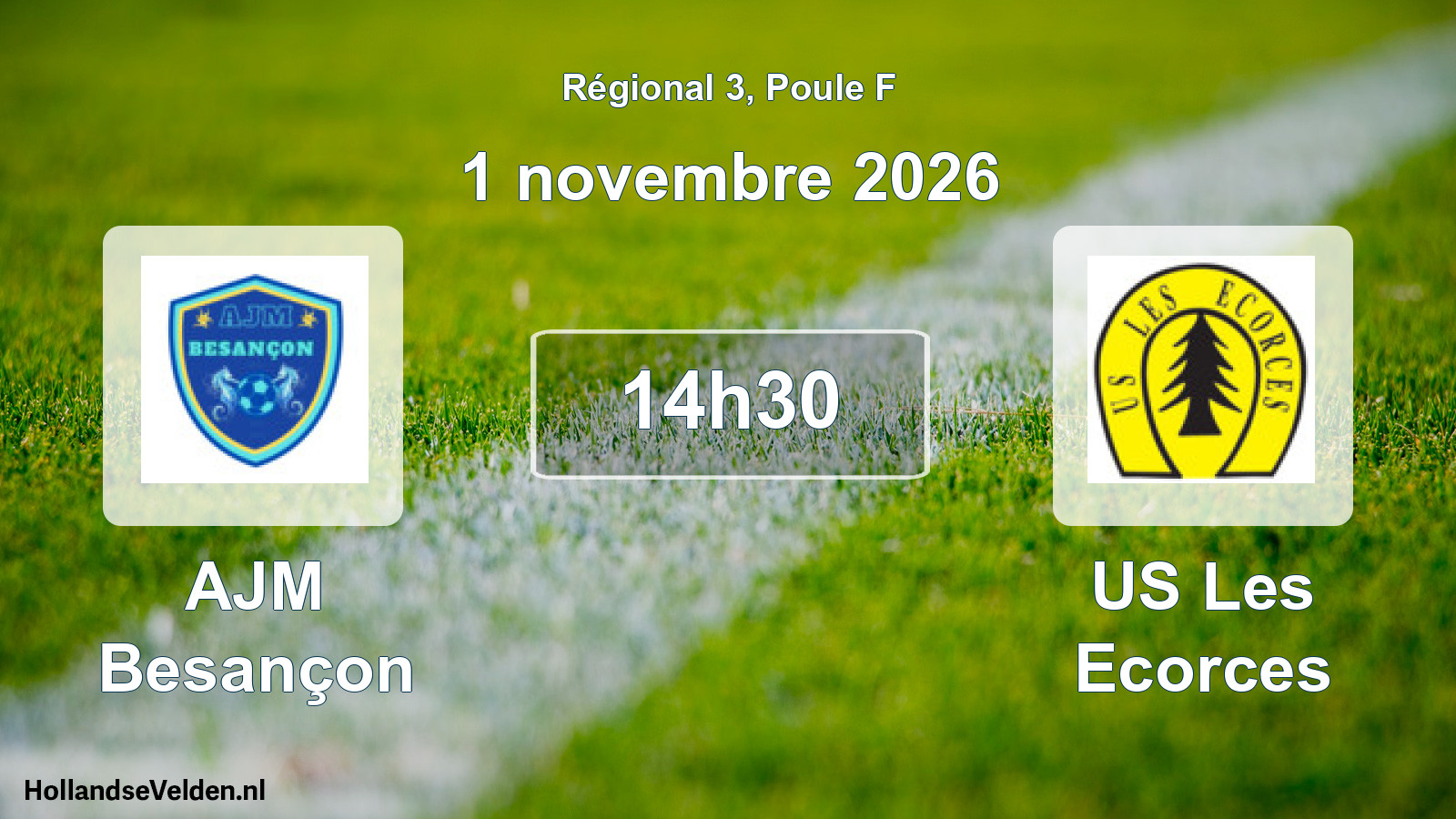 Scheduled Match: AJM Besançon - US Les Ecorces (1 November 2026)