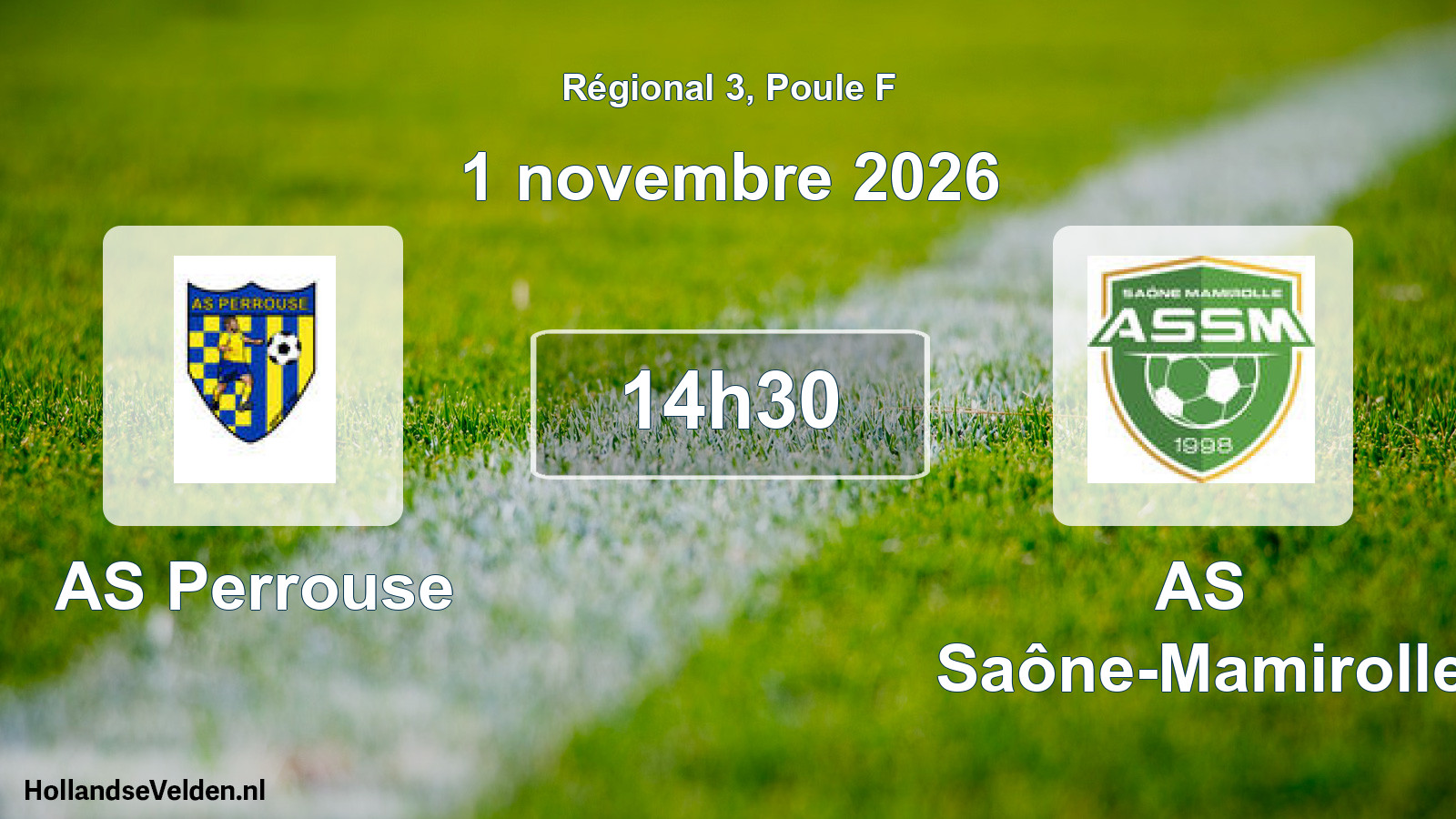 Scheduled Match: AS Perrouse - AS Saône-Mamirolle (1 November 2026)