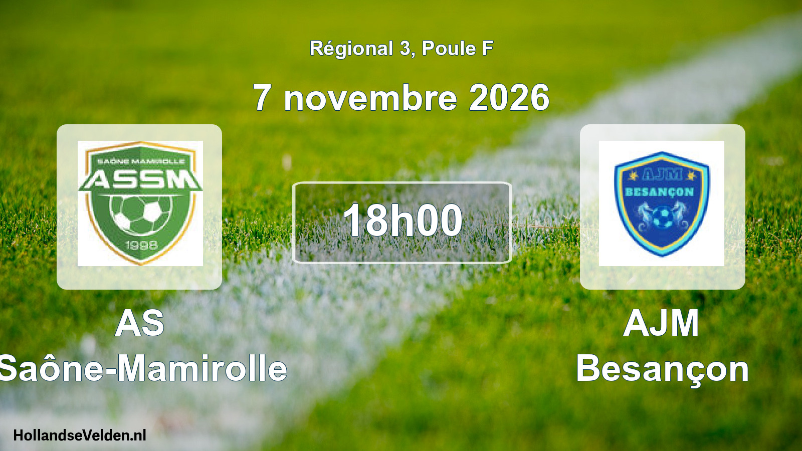 Geplande wedstrijd: AS Saône-Mamirolle - AJM Besançon (7 november 2026)