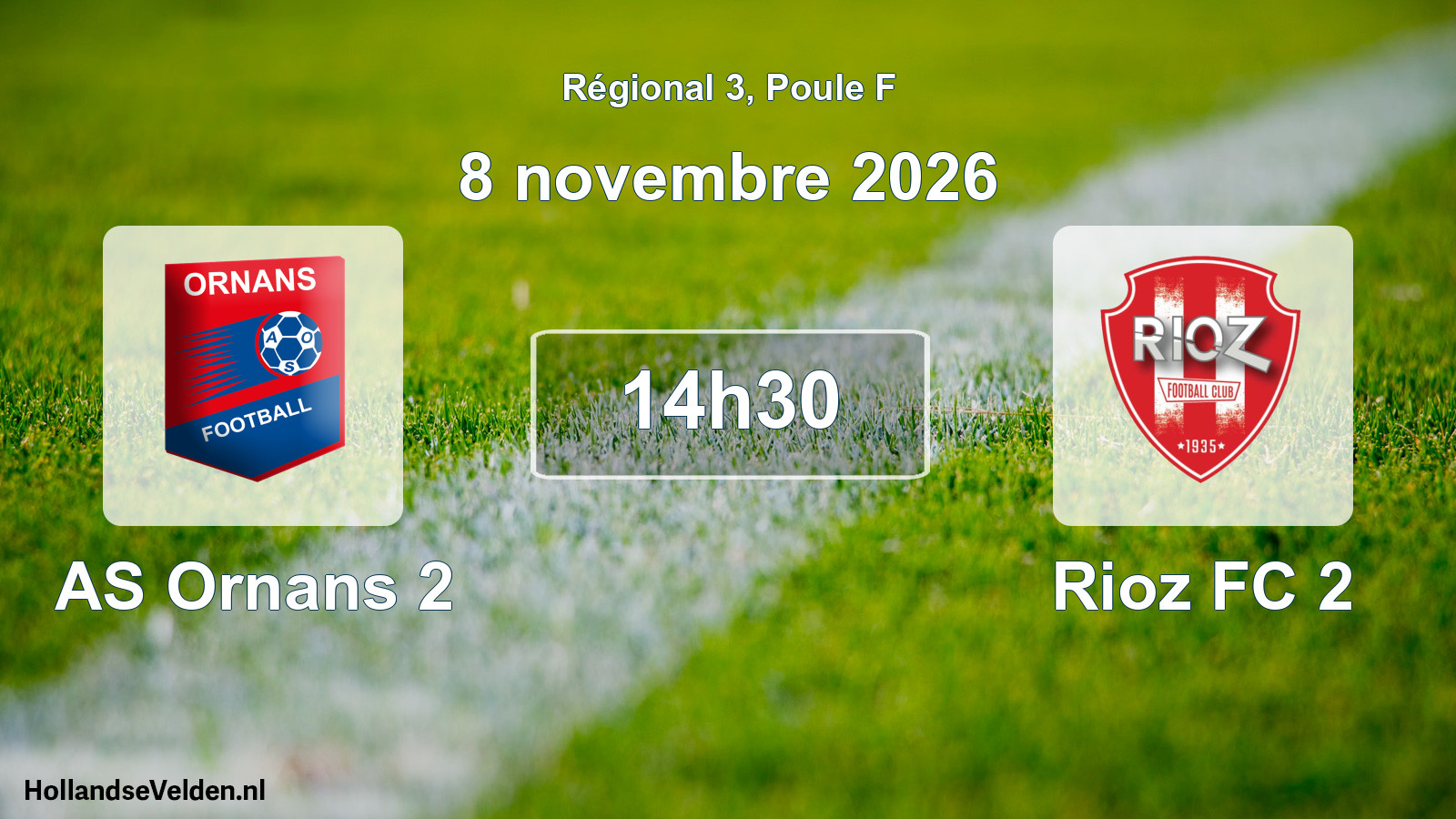 Scheduled Match: AS Ornans 2 - Rioz FC 2 (8 November 2026)