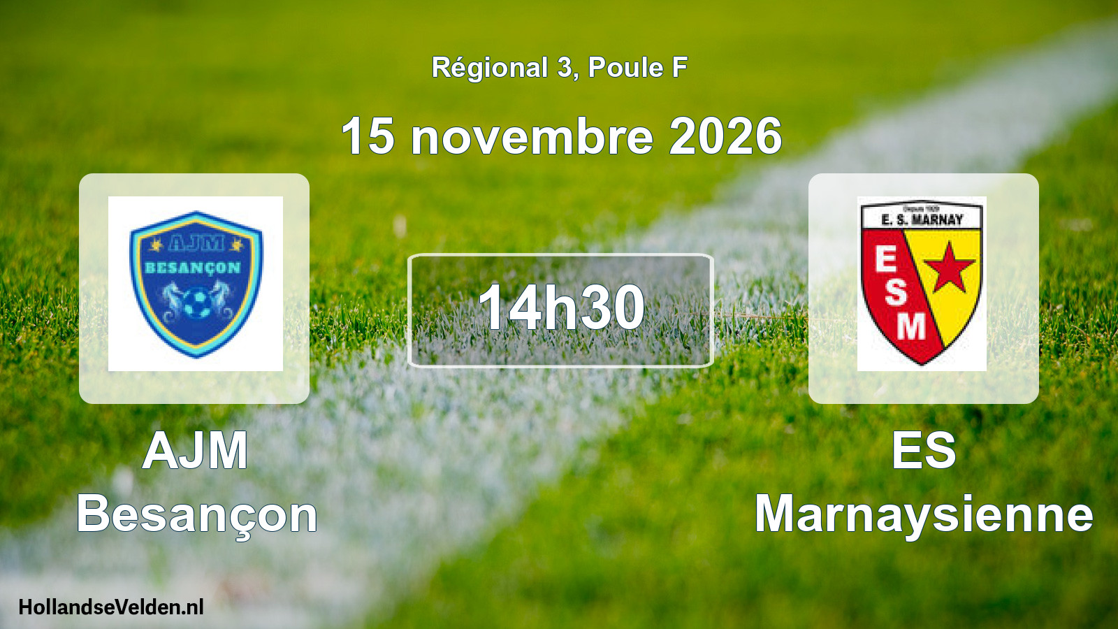 Scheduled Match: AJM Besançon - ES Marnaysienne (15 November 2026)