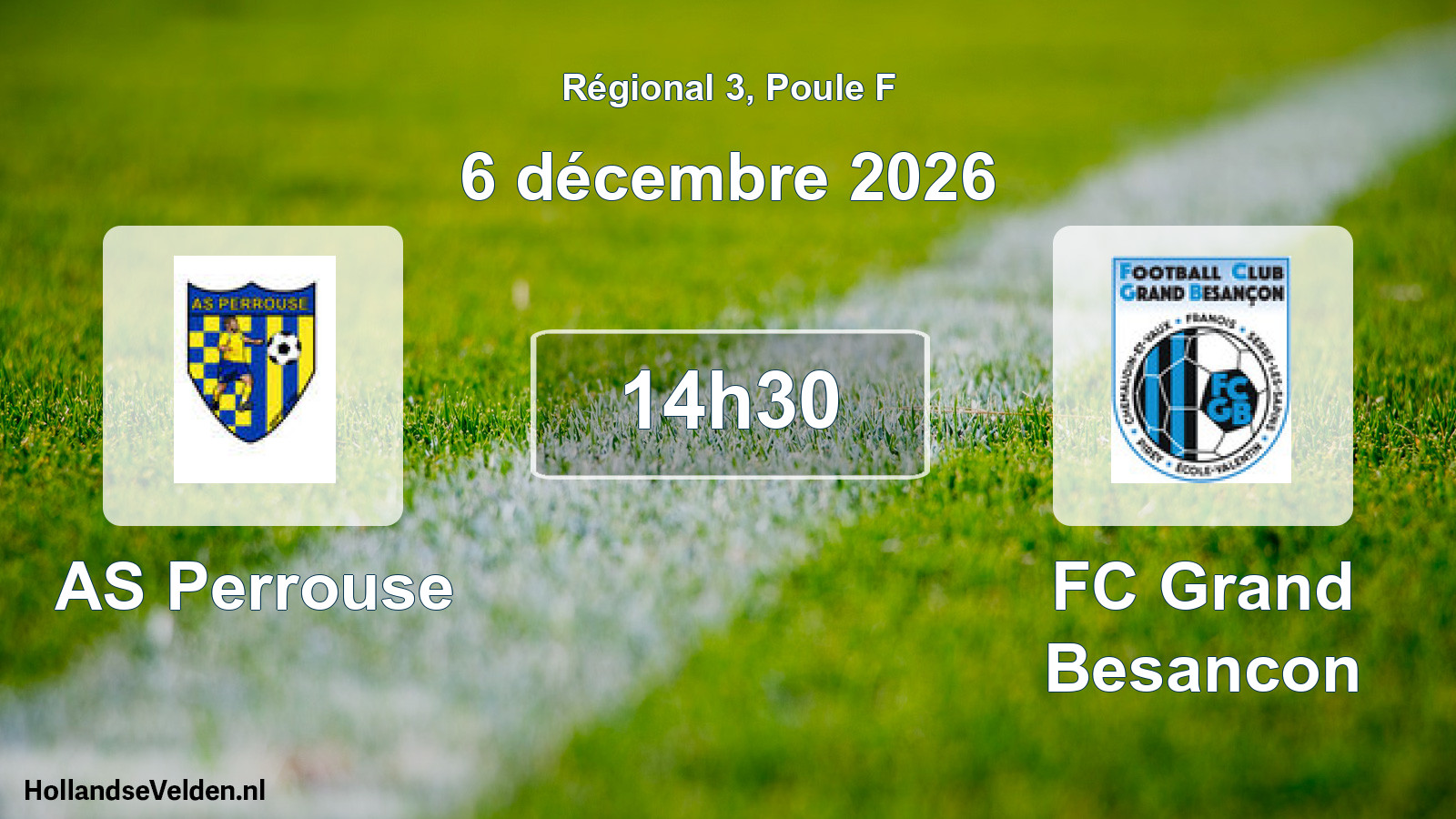 Scheduled Match: AS Perrouse - FC Grand Besancon (6 December 2026)