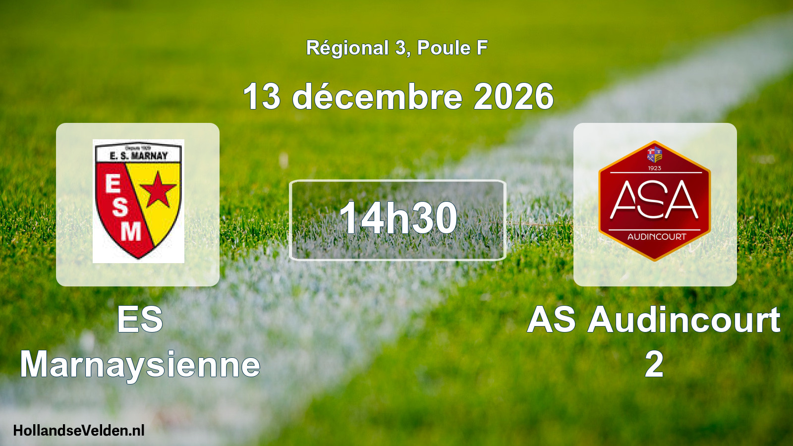 Scheduled Match: ES Marnaysienne - AS Audincourt 2 (13 December 2026)