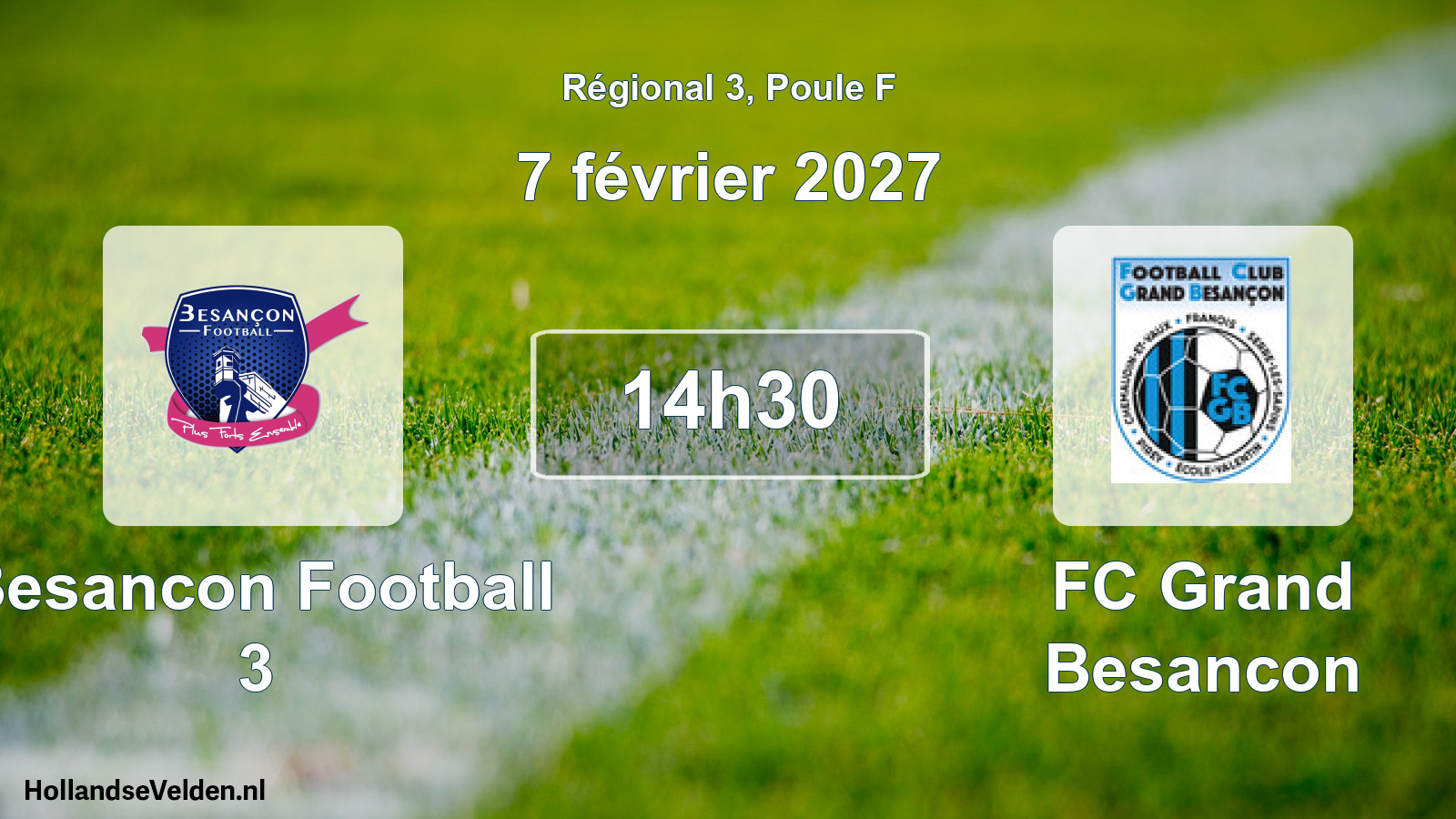Scheduled Match: Besancon Football 3 - FC Grand Besancon (7 February 2027)