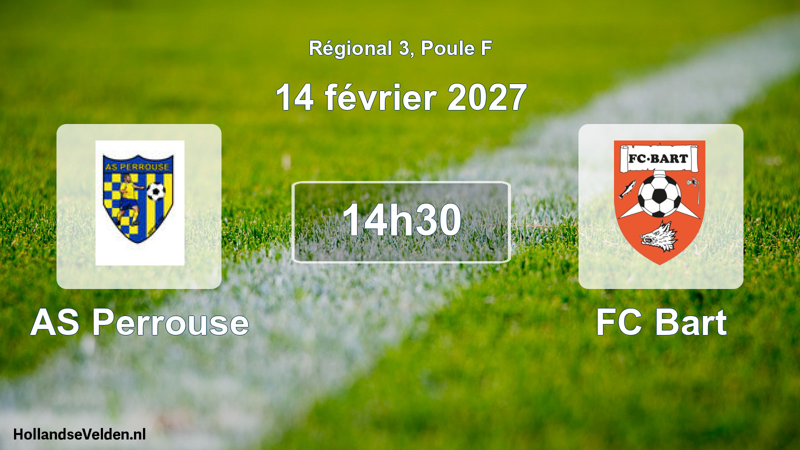 Scheduled Match: AS Perrouse - FC Bart (14 February 2027)