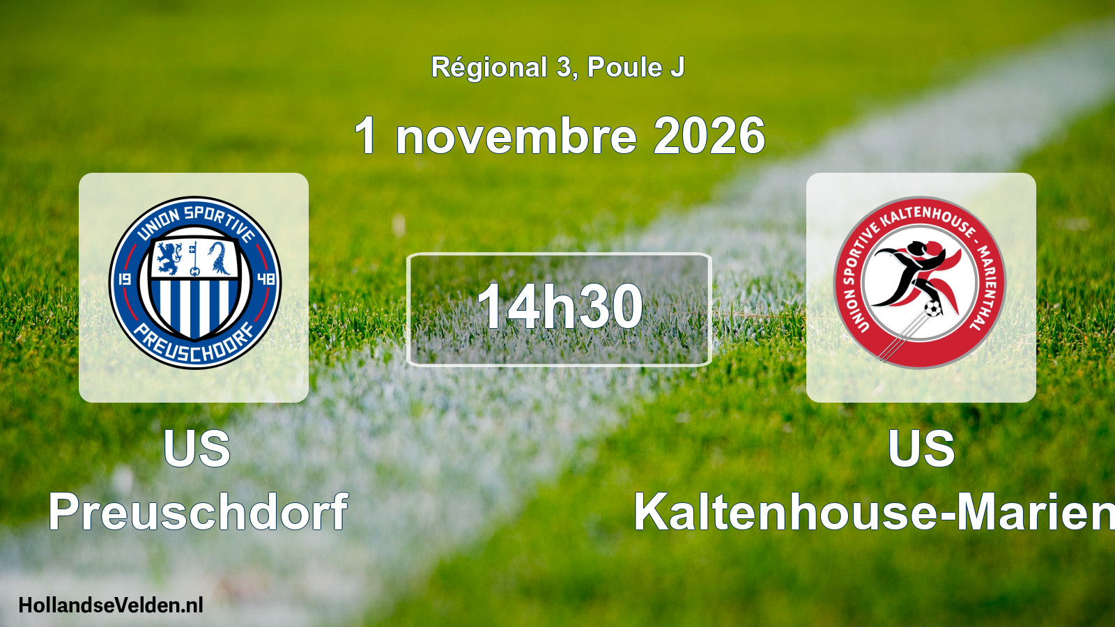 Match programmé: US Preuschdorf - US Kaltenhouse-Marienthal (1 novembre 2026)