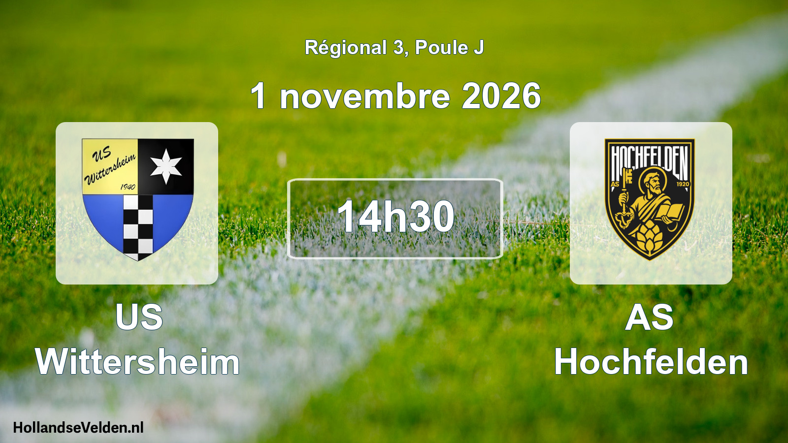Match programmé: US Wittersheim - AS Hochfelden (1 novembre 2026)