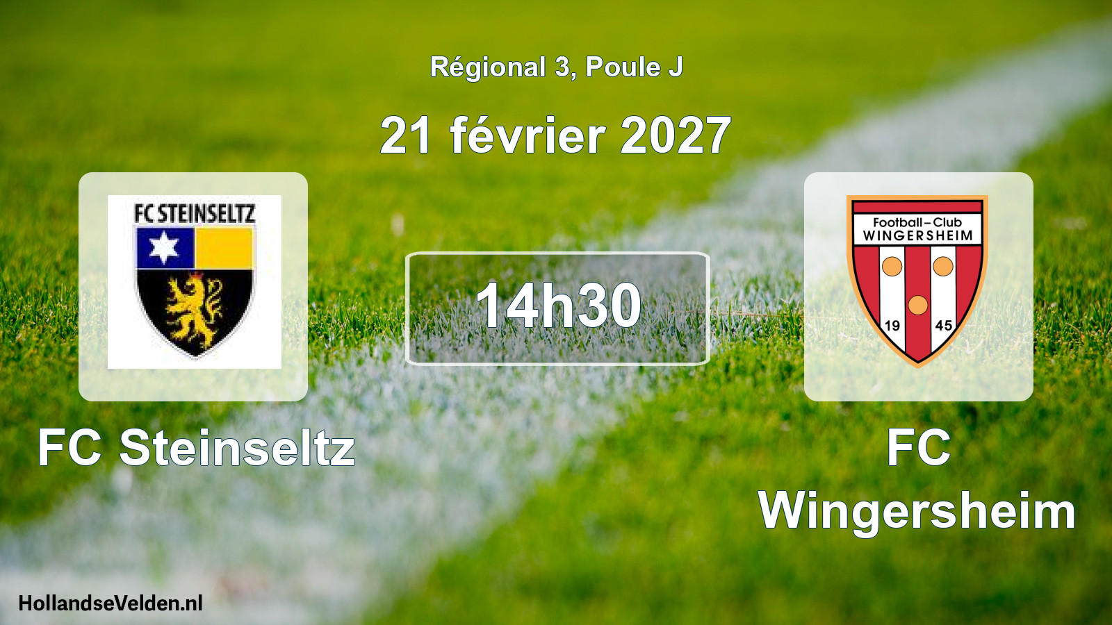 Match programmé: FC Steinseltz - FC Wingersheim (21 février 2027)