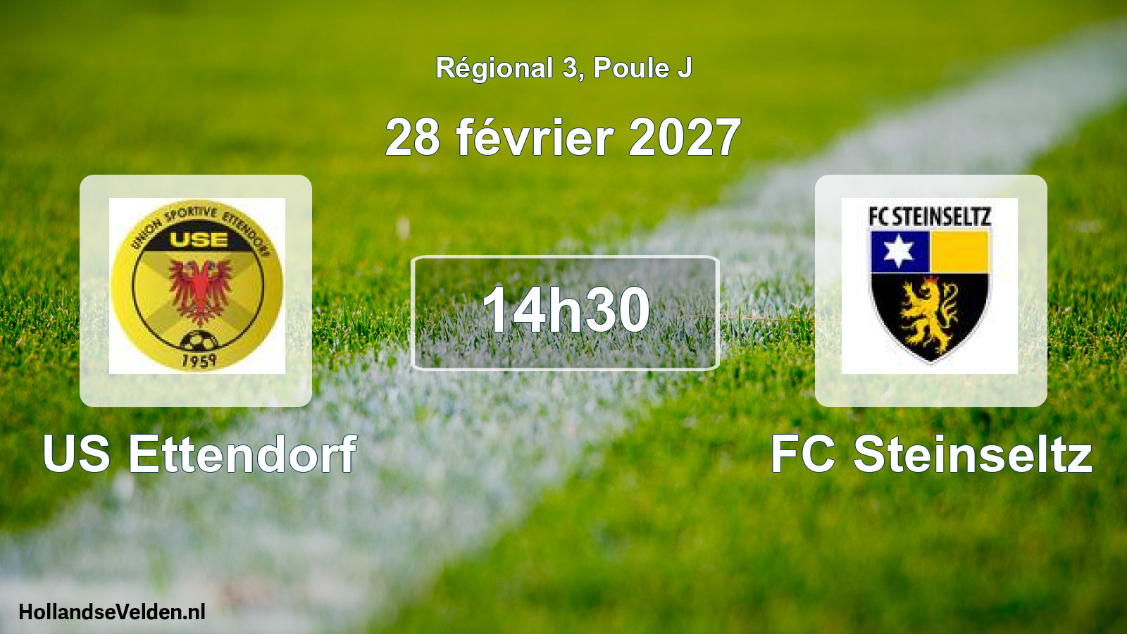 Match programmé: US Ettendorf - FC Steinseltz (28 février 2027)
