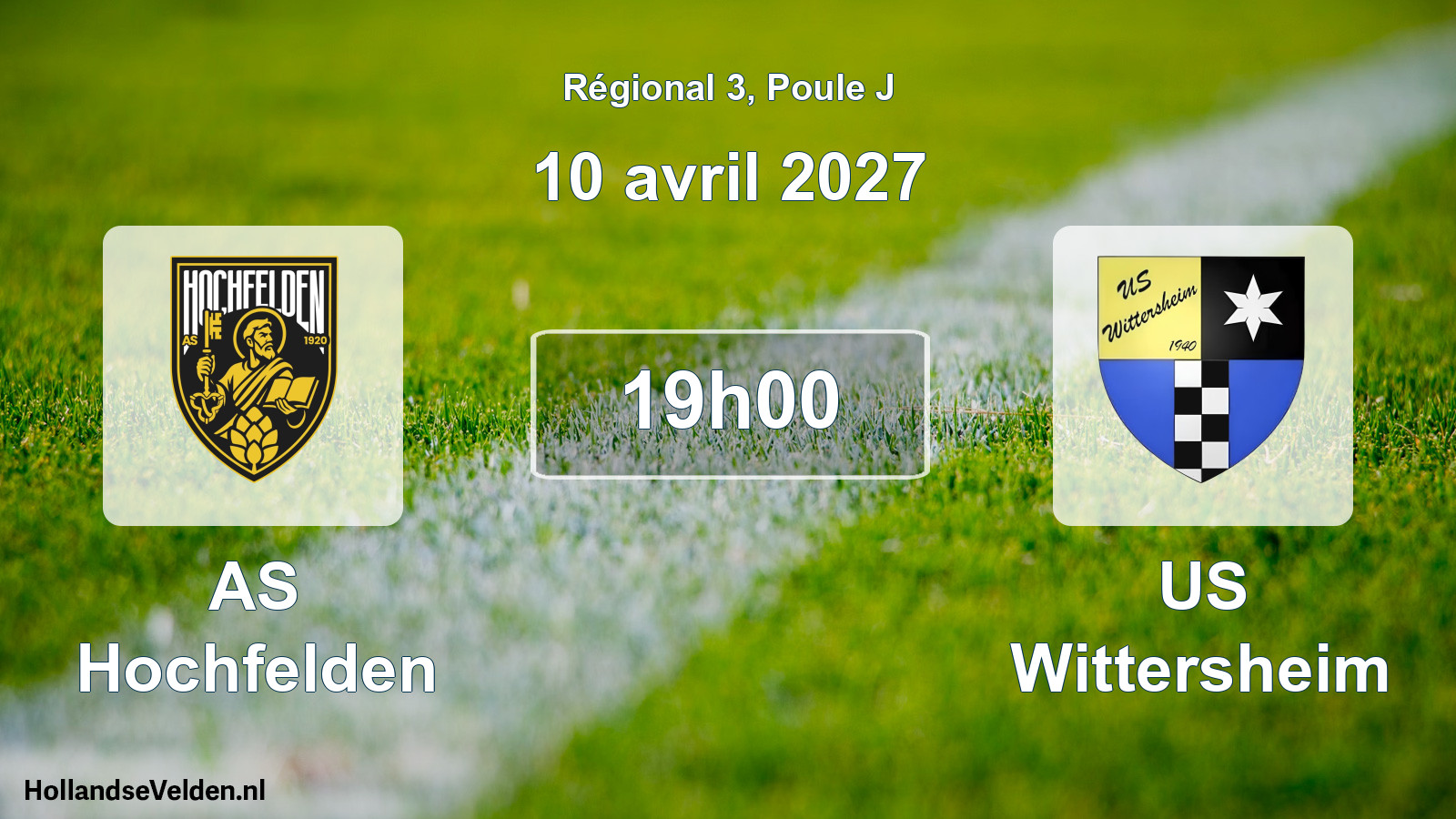 Match programmé: AS Hochfelden - US Wittersheim (10 avril 2027)