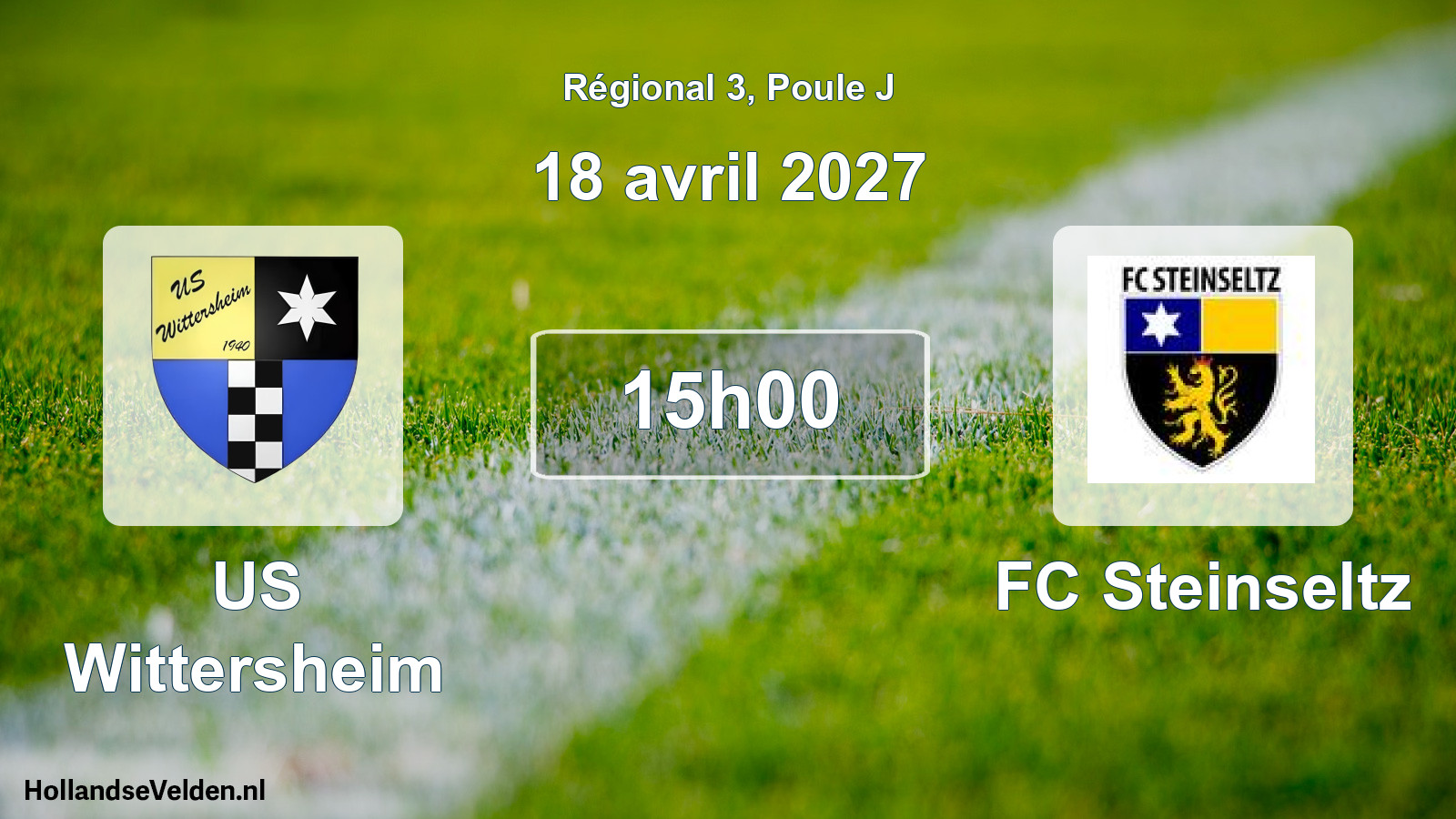 Match programmé: US Wittersheim - FC Steinseltz (18 avril 2027)