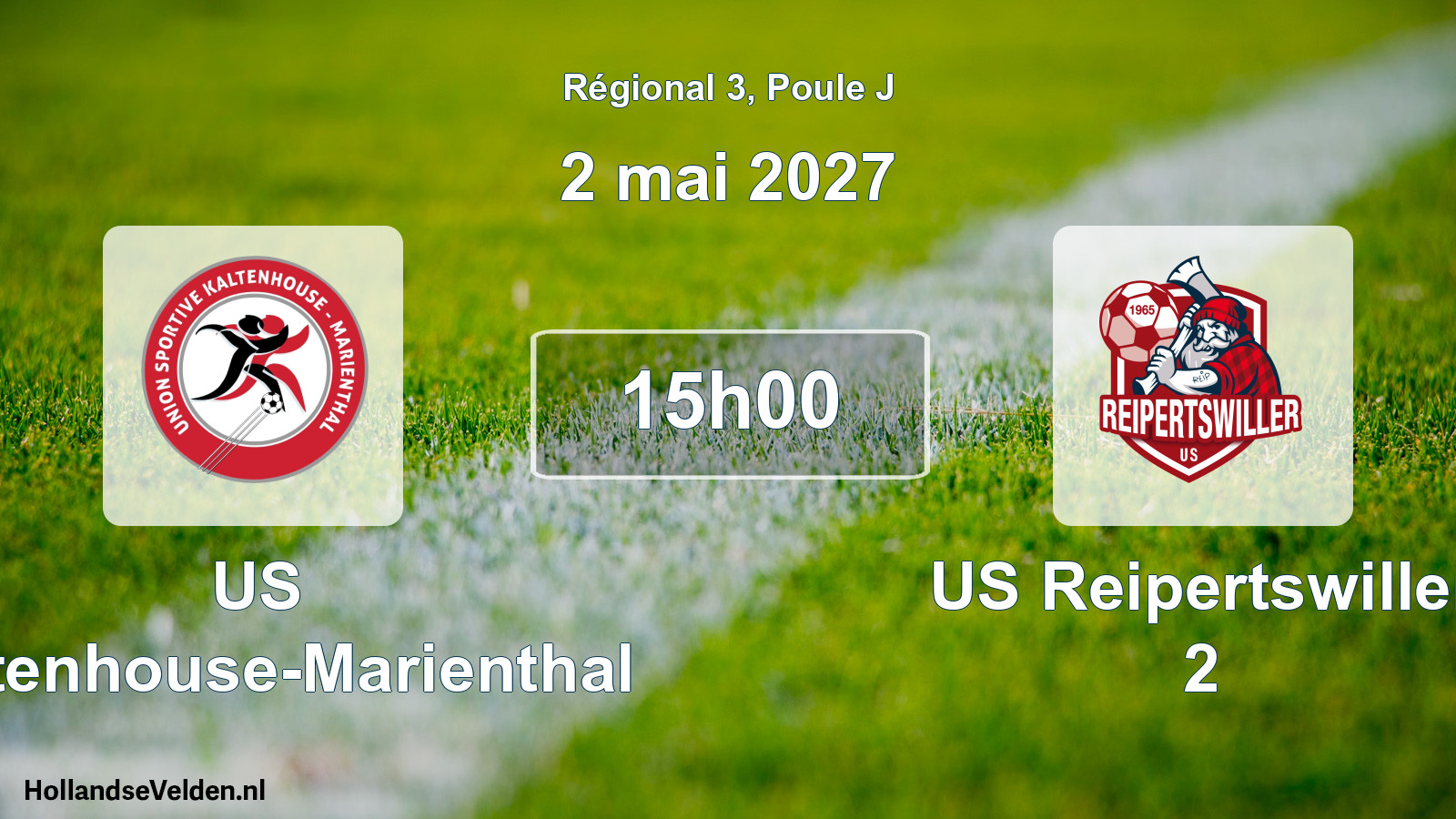 Match programmé: US Kaltenhouse-Marienthal - US Reipertswiller 2 (2 mai 2027)