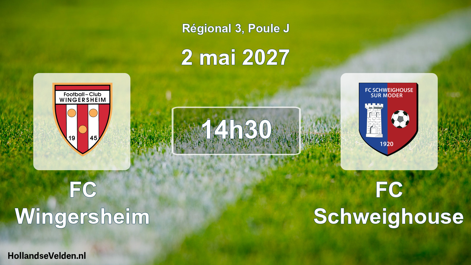 Match programmé: FC Wingersheim - FC Schweighouse (2 mai 2027)