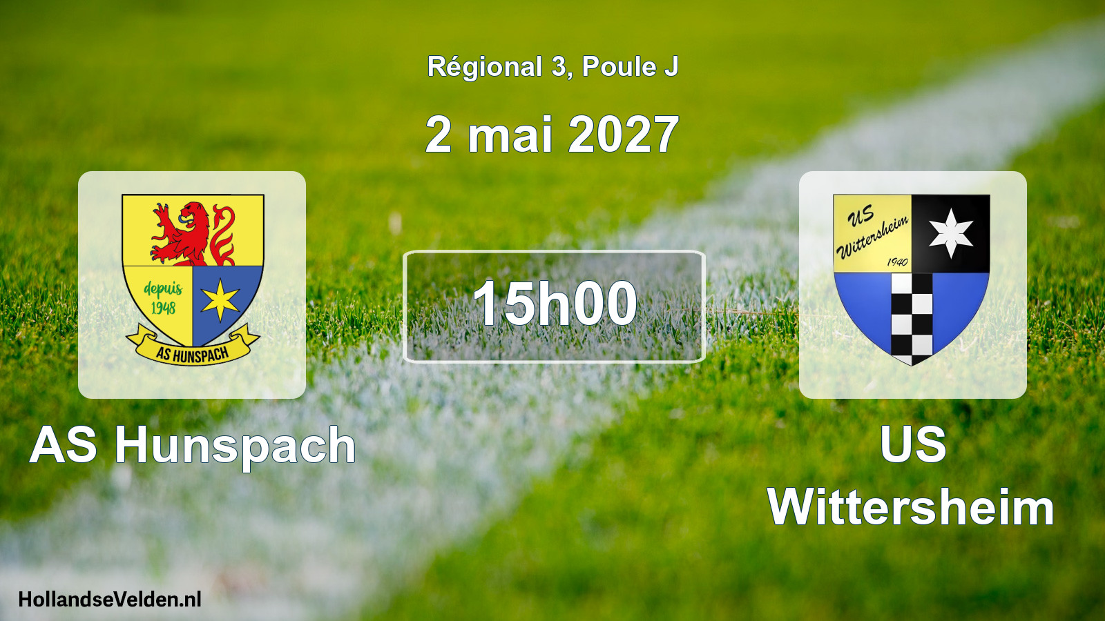 Match programmé: AS Hunspach - US Wittersheim (2 mai 2027)