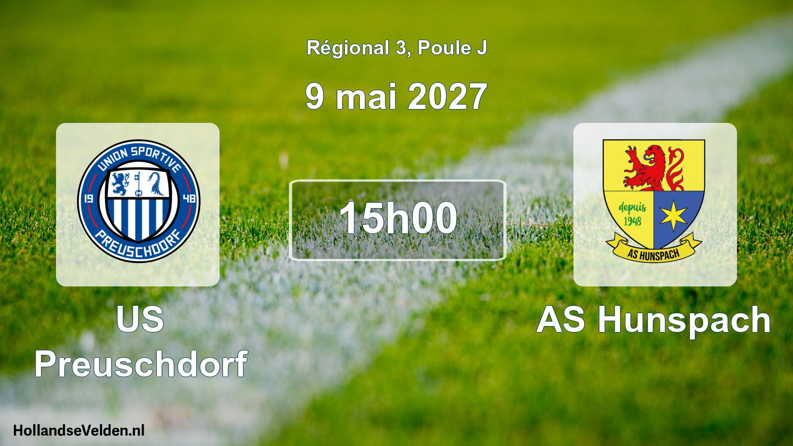 Match programmé: US Preuschdorf - AS Hunspach (9 mai 2027)