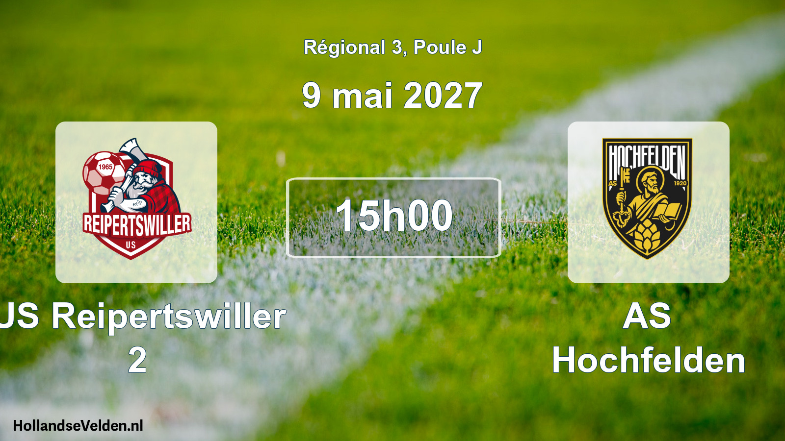 Match programmé: US Reipertswiller 2 - AS Hochfelden (9 mai 2027)