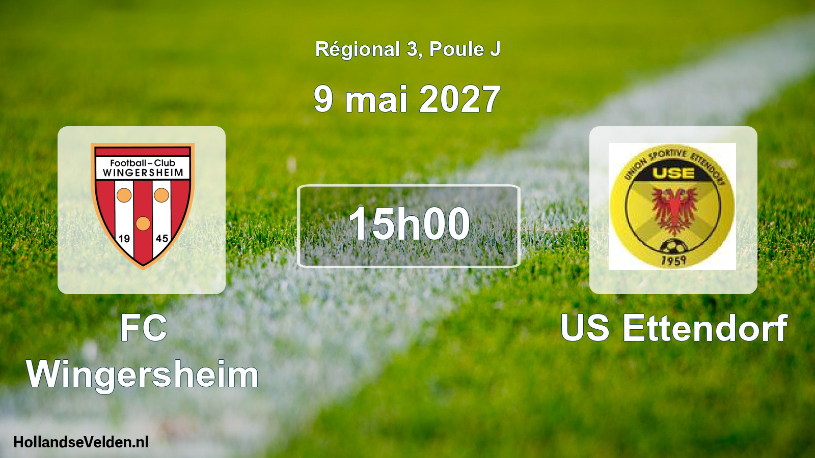 Match programmé: FC Wingersheim - US Ettendorf (9 mai 2027)