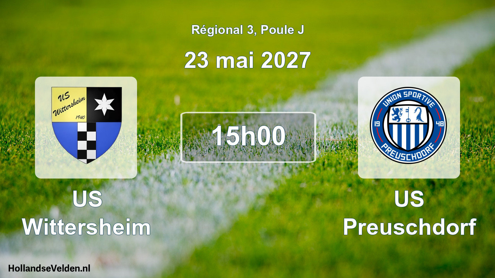 Match programmé: US Wittersheim - US Preuschdorf (23 mai 2027)
