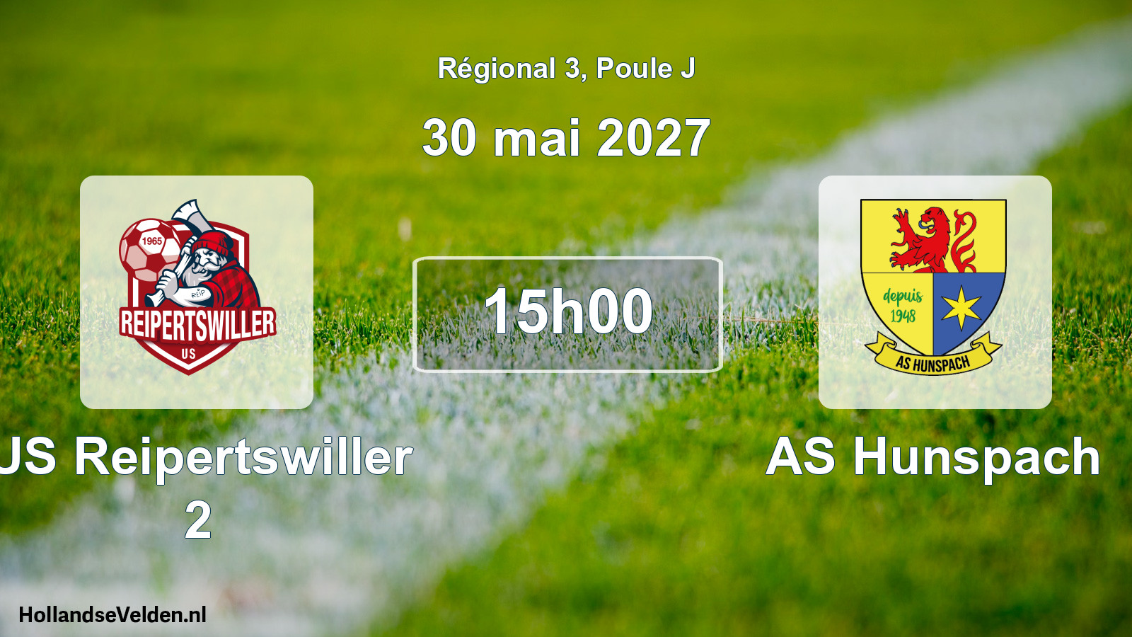 Match programmé: US Reipertswiller 2 - AS Hunspach (30 mai 2027)