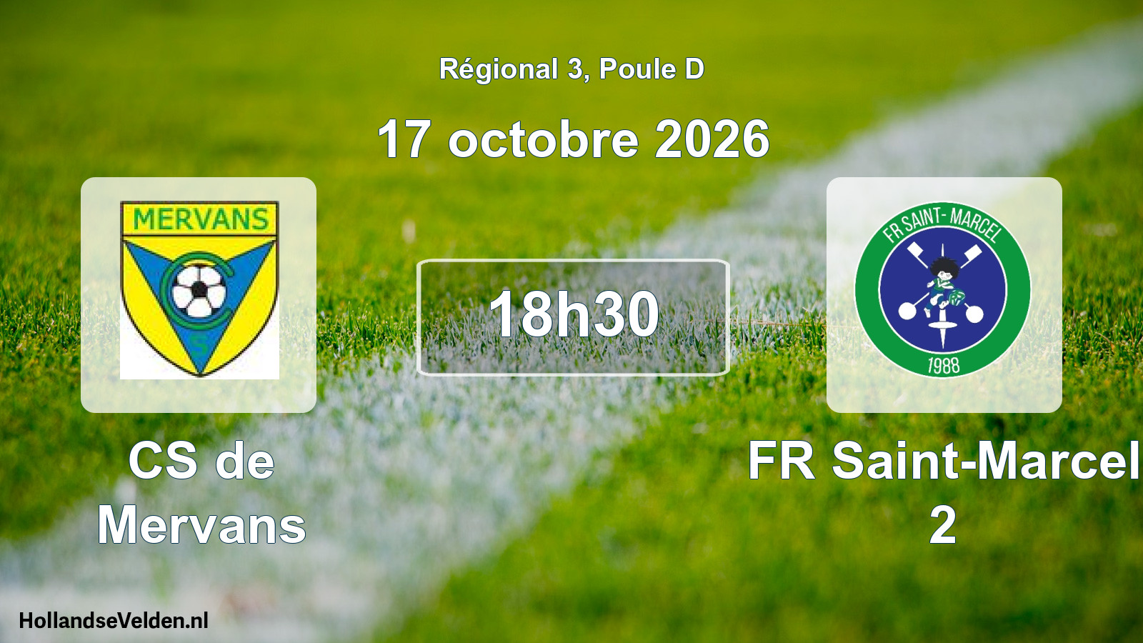 Scheduled Match: CS de Mervans - FR Saint-Marcel 2 (17 October 2026)