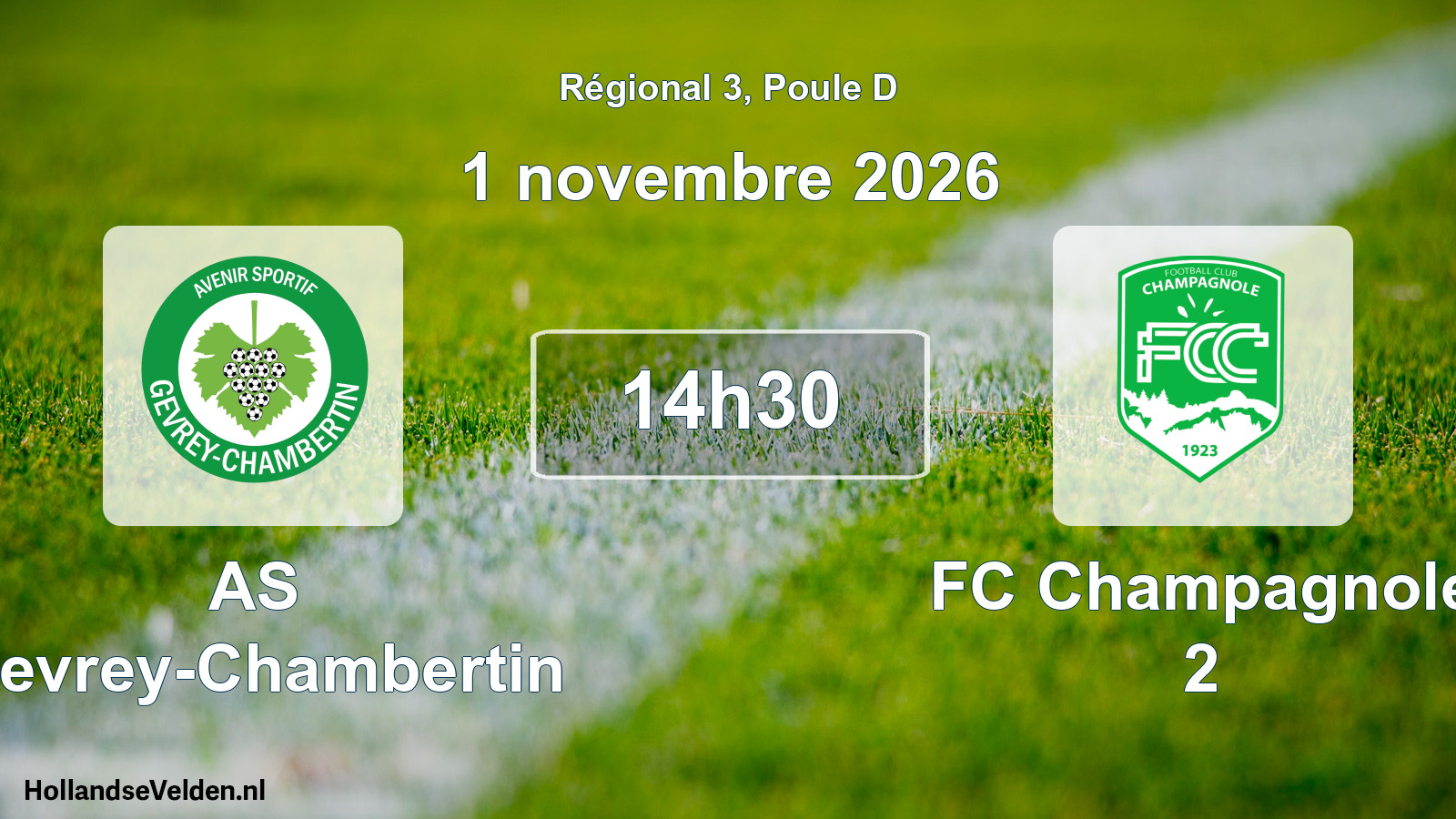 Scheduled Match: AS Gevrey-Chambertin - FC Champagnole 2 (1 November 2026)