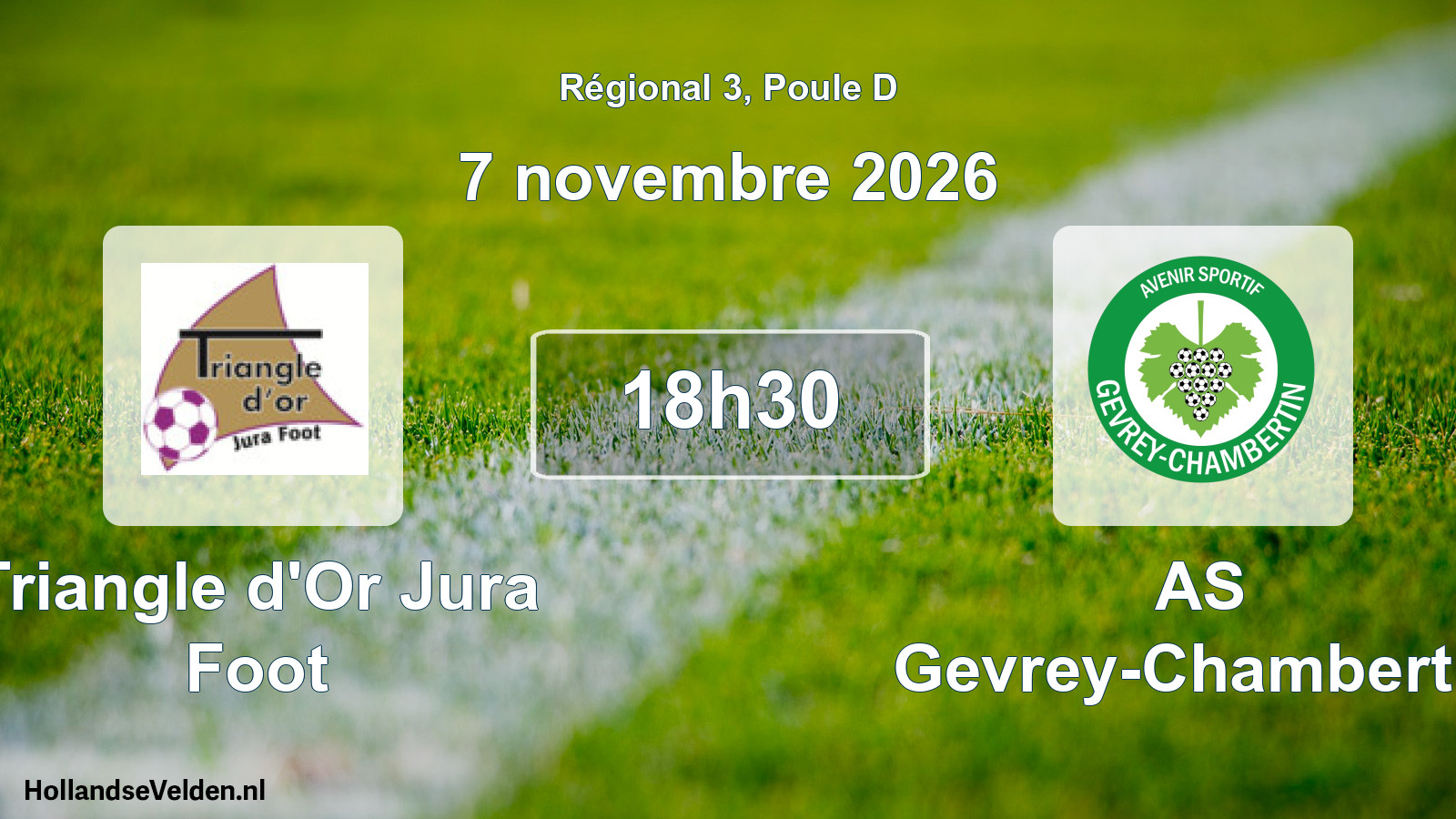 Scheduled Match: Triangle d'Or Jura Foot - AS Gevrey-Chambertin (7 November 2026)