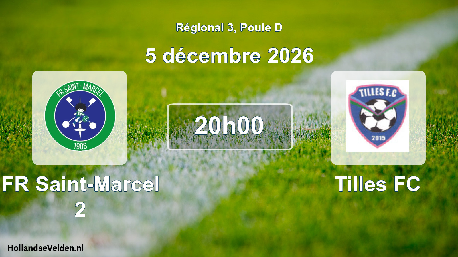 Scheduled Match: FR Saint-Marcel 2 - Tilles FC (5 December 2026)