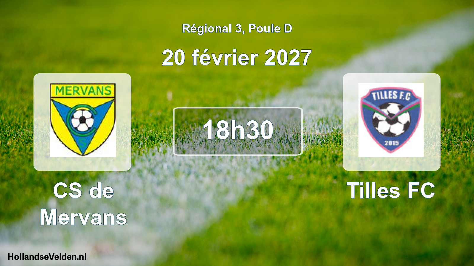 Scheduled Match: CS de Mervans - Tilles FC (20 February 2027)
