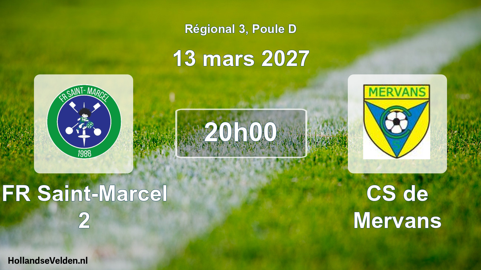 Scheduled Match: FR Saint-Marcel 2 - CS de Mervans (13 March 2027)