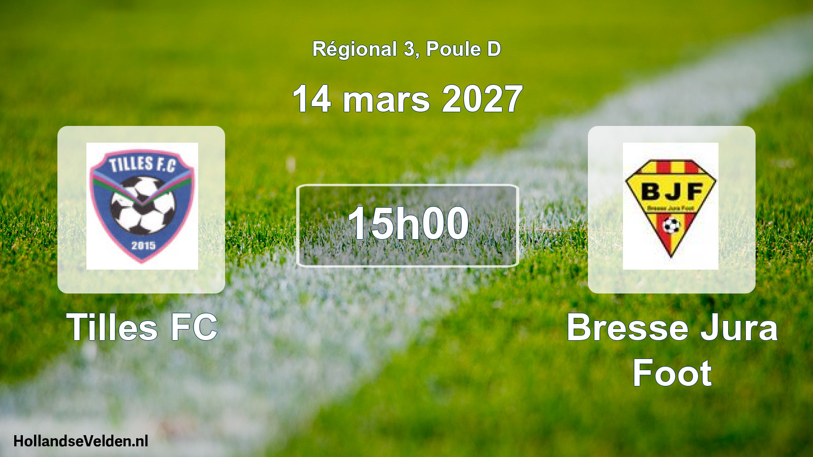 Scheduled Match: Tilles FC - Bresse Jura Foot (14 March 2027)