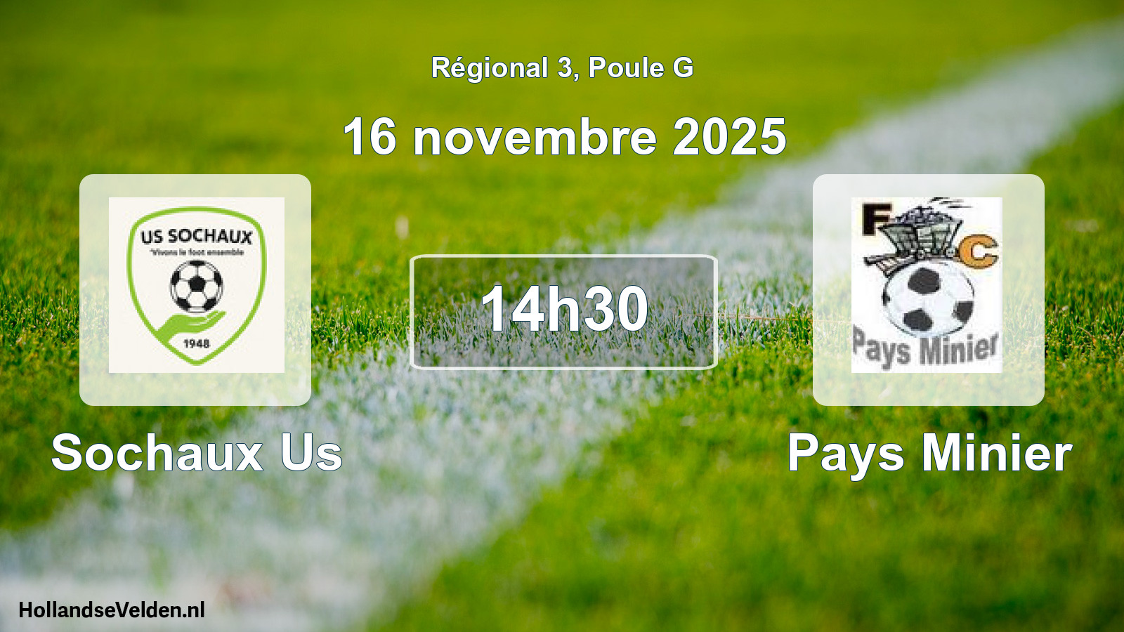 Geplande wedstrijd: Sochaux Us - Pays Minier (16 november 2025)