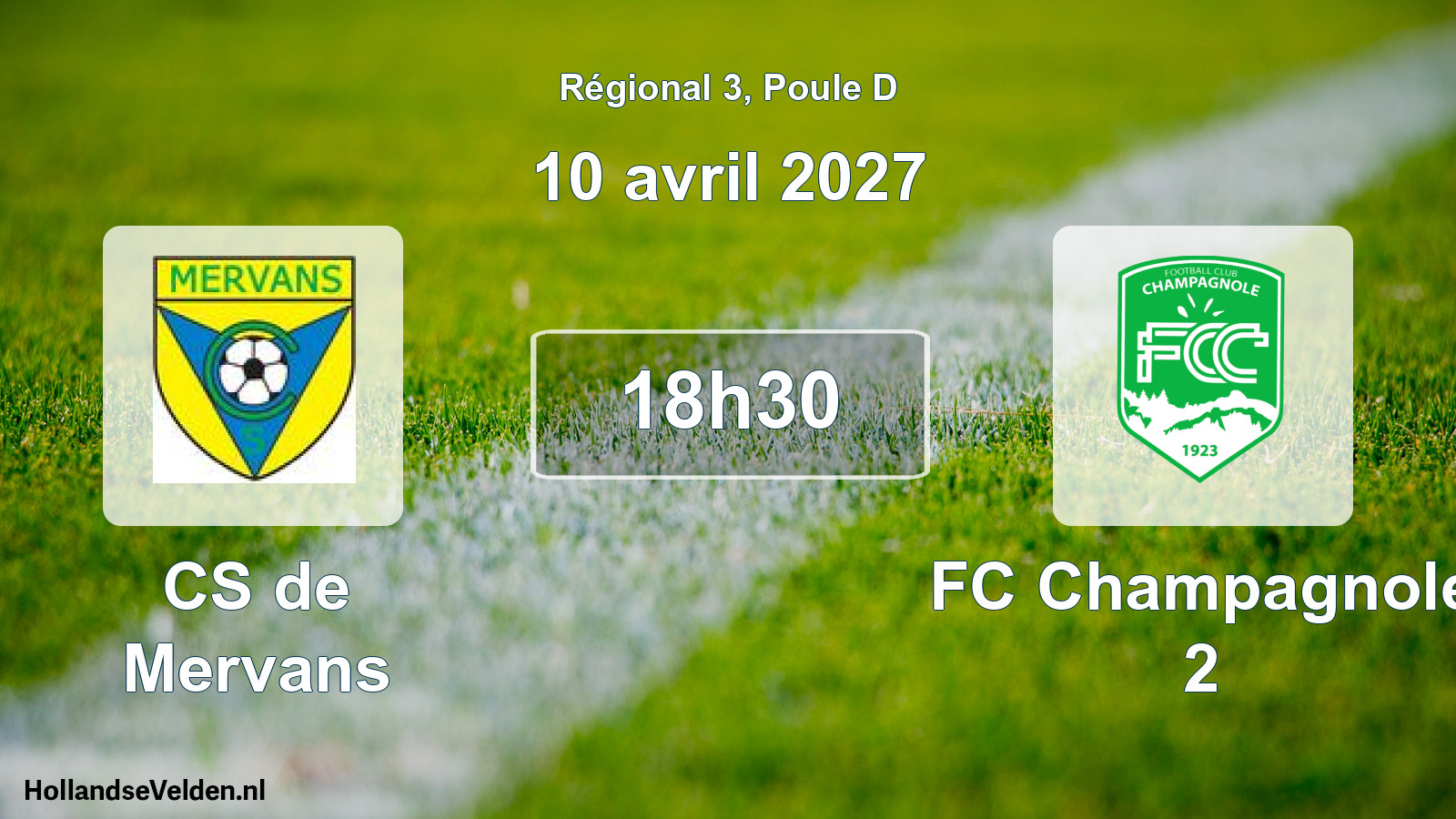 Scheduled Match: CS de Mervans - FC Champagnole 2 (10 April 2027)
