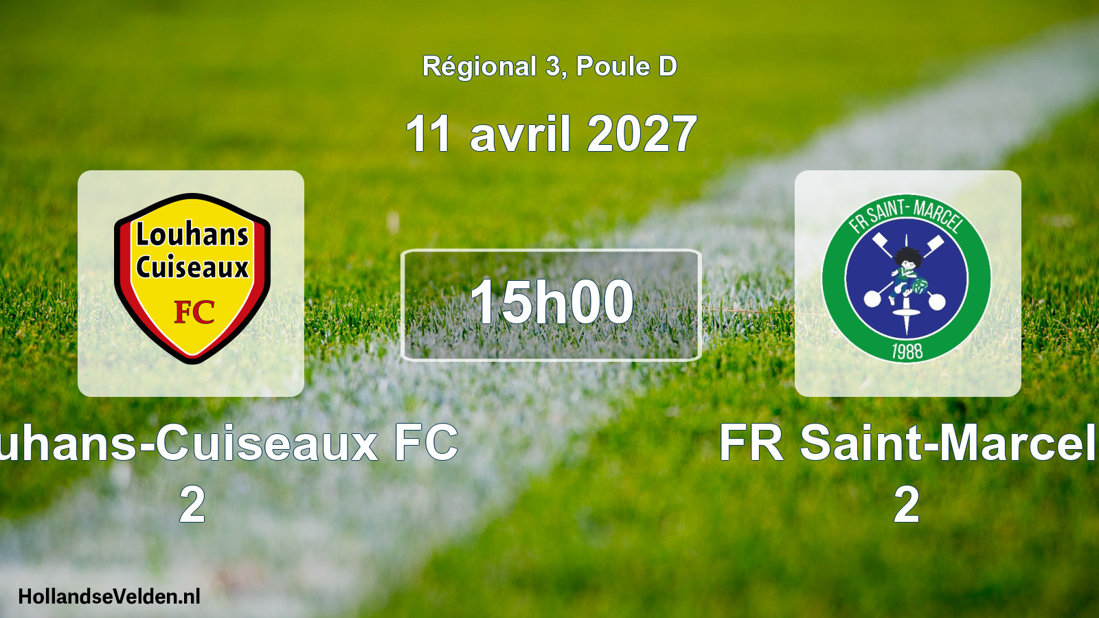 Scheduled Match: Louhans-Cuiseaux FC 2 - FR Saint-Marcel 2 (11 April 2027)