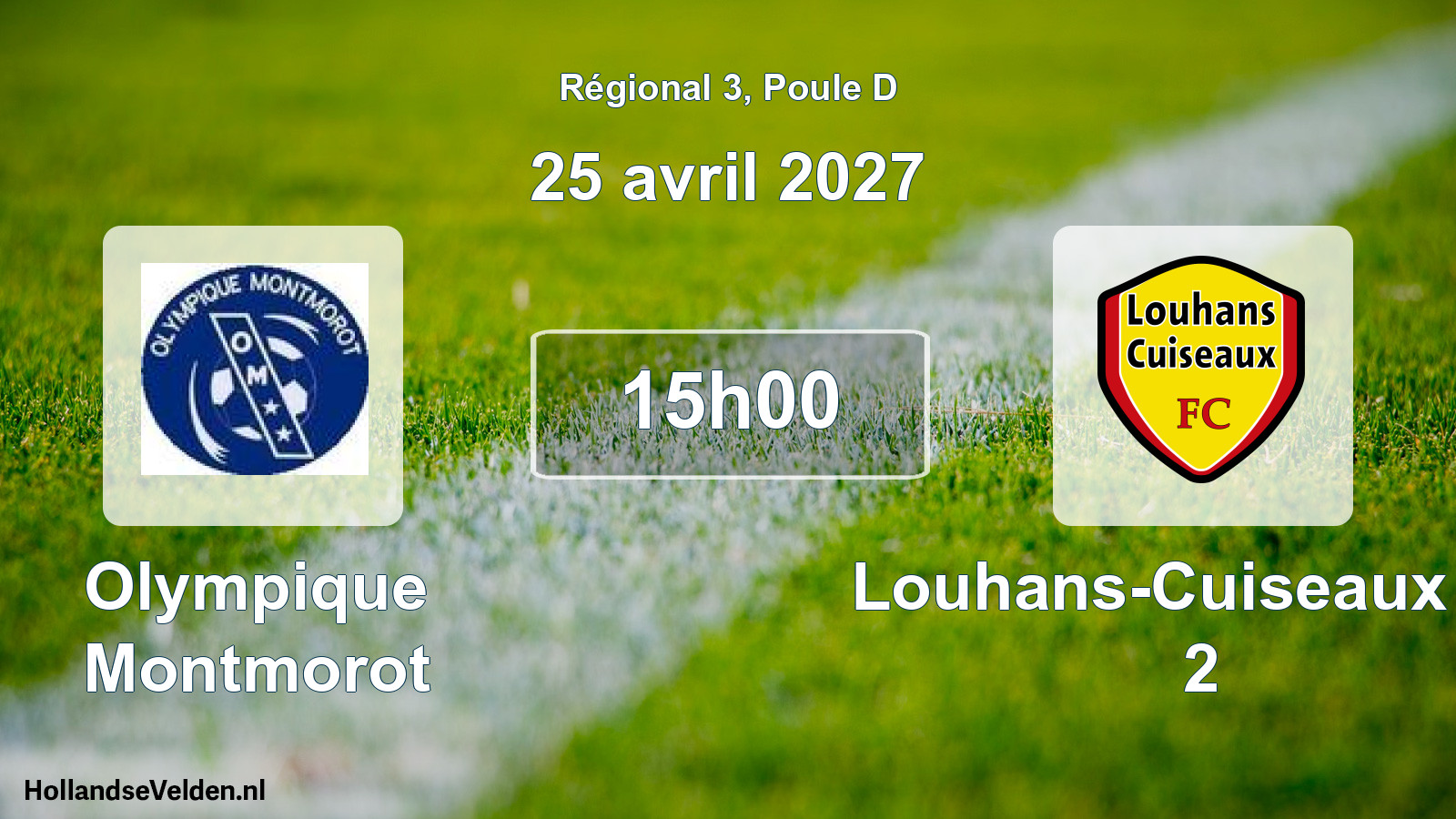 Scheduled Match: Olympique Montmorot - Louhans-Cuiseaux FC 2 (25 April 2027)