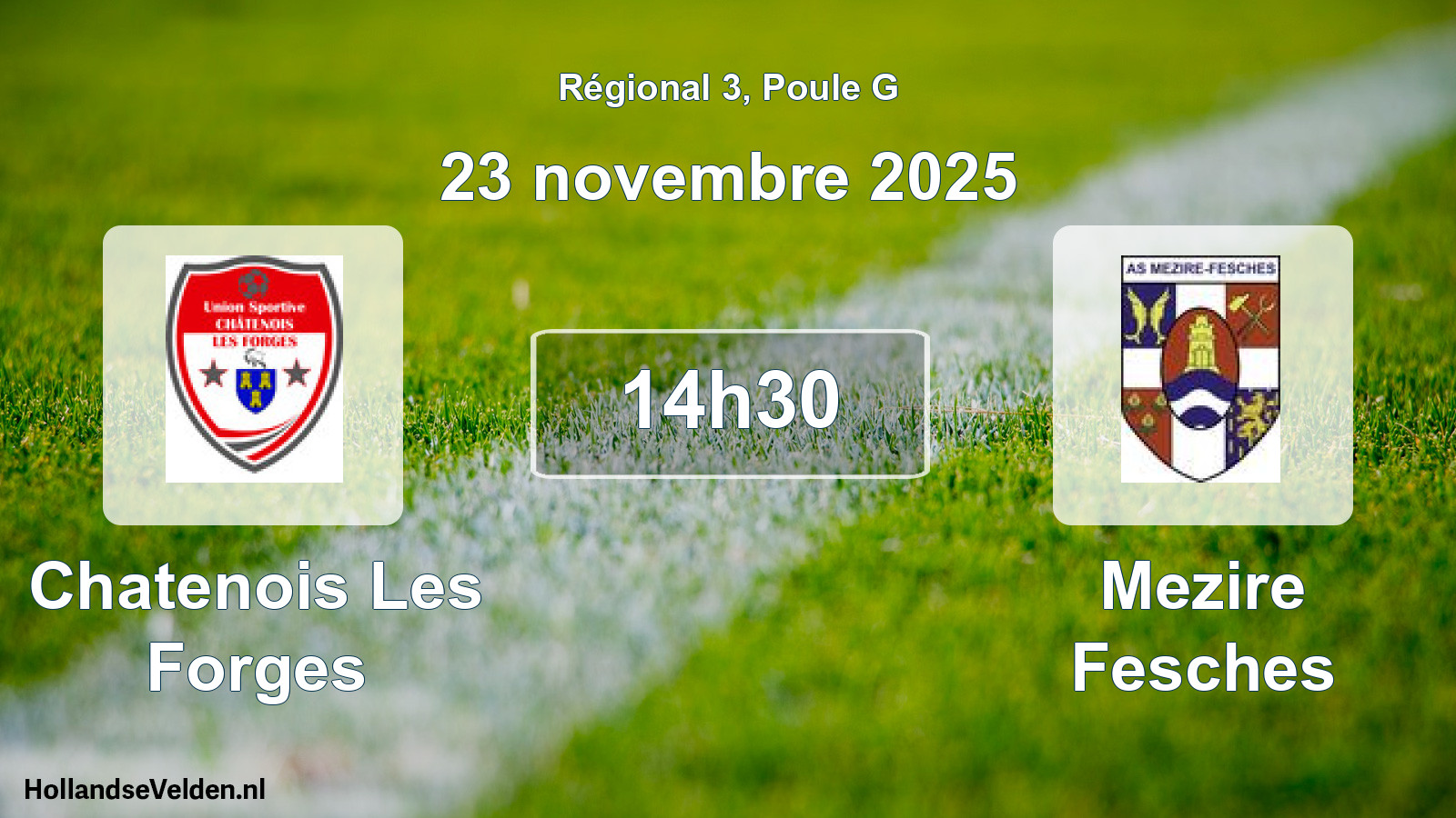 Scheduled Match: Chatenois Les Forges - Mezire Fesches (23 November 2025)