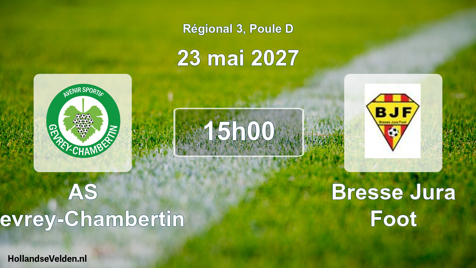 Scheduled Match: AS Gevrey-Chambertin - Bresse Jura Foot (23 May 2027)