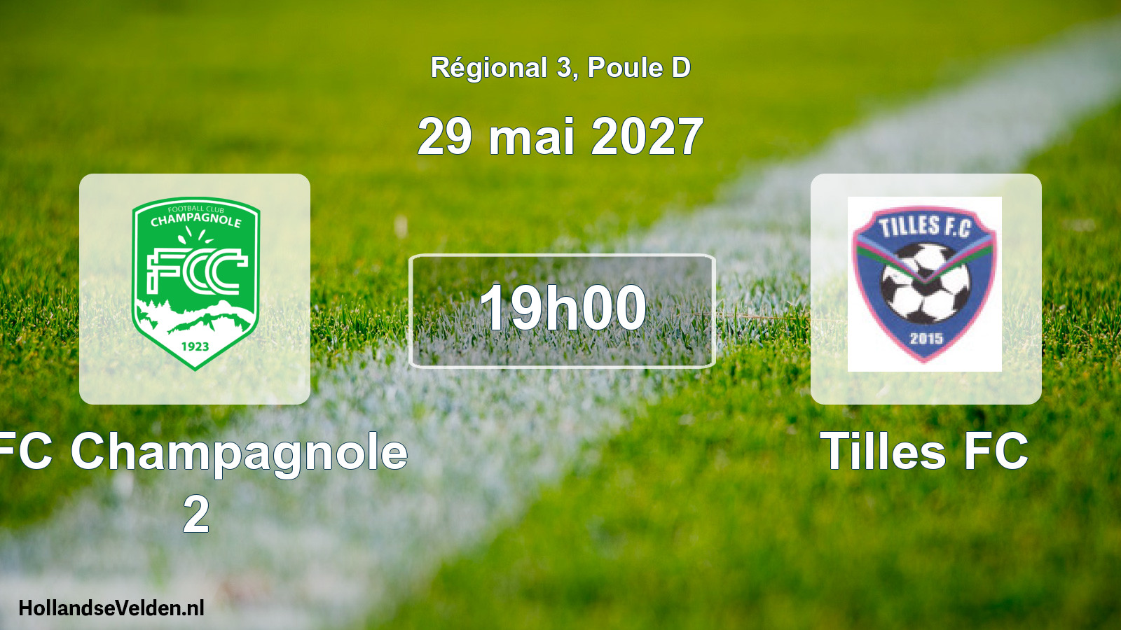 Scheduled Match: FC Champagnole 2 - Tilles FC (29 May 2027)