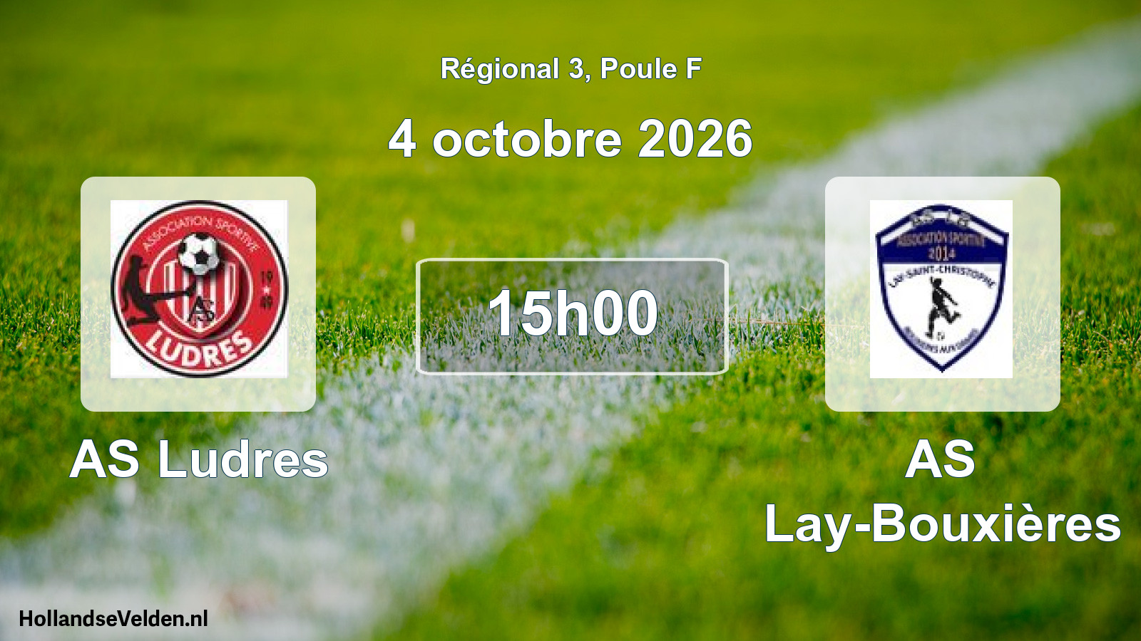Scheduled Match: AS Ludres - AS Lay-Bouxières (4 October 2026)