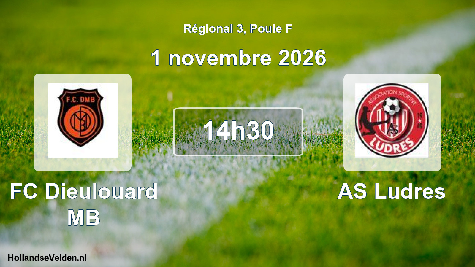 Scheduled Match: FC Dieulouard MB - AS Ludres (1 November 2026)