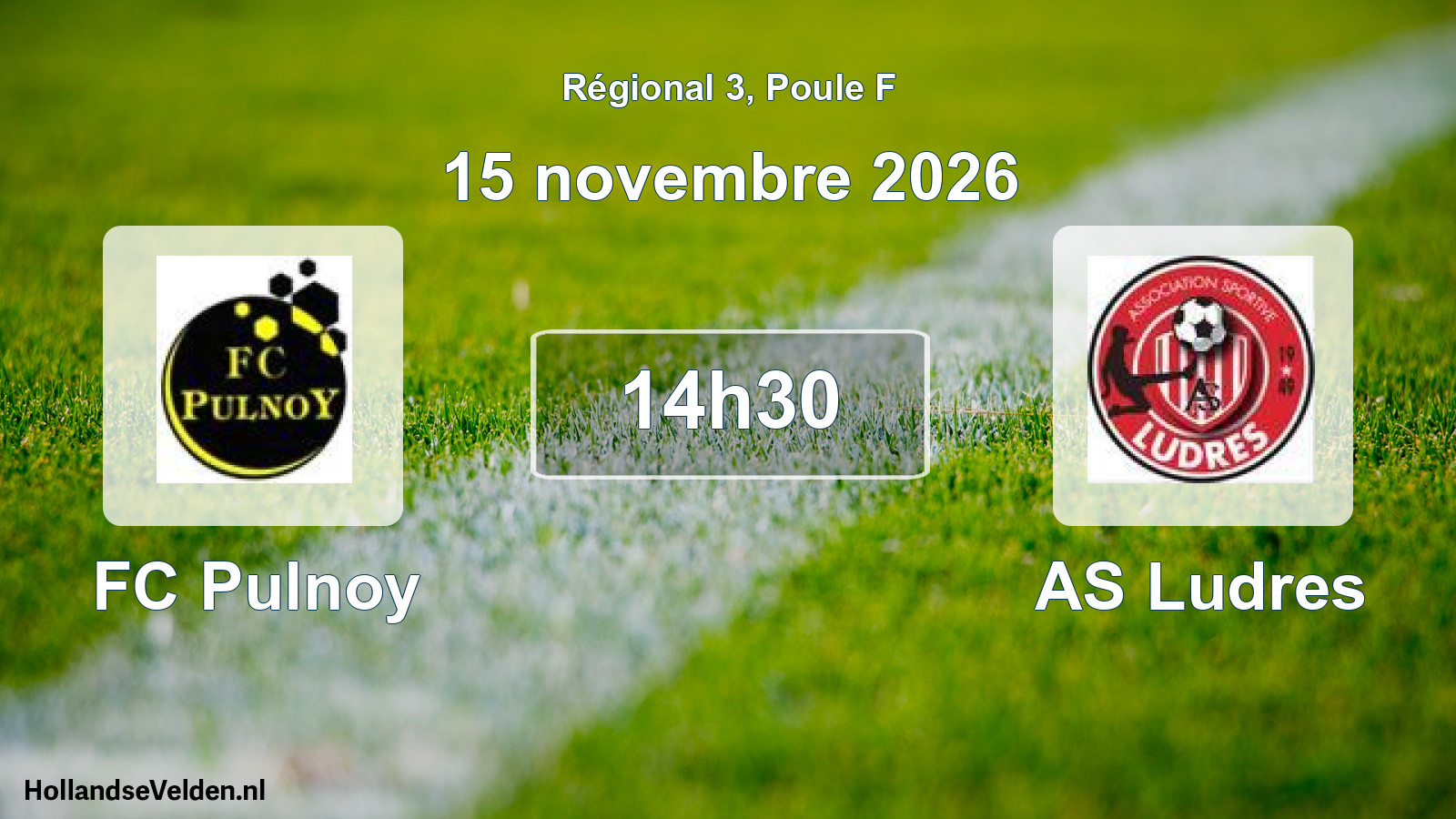 Scheduled Match: FC Pulnoy - AS Ludres (15 November 2026)