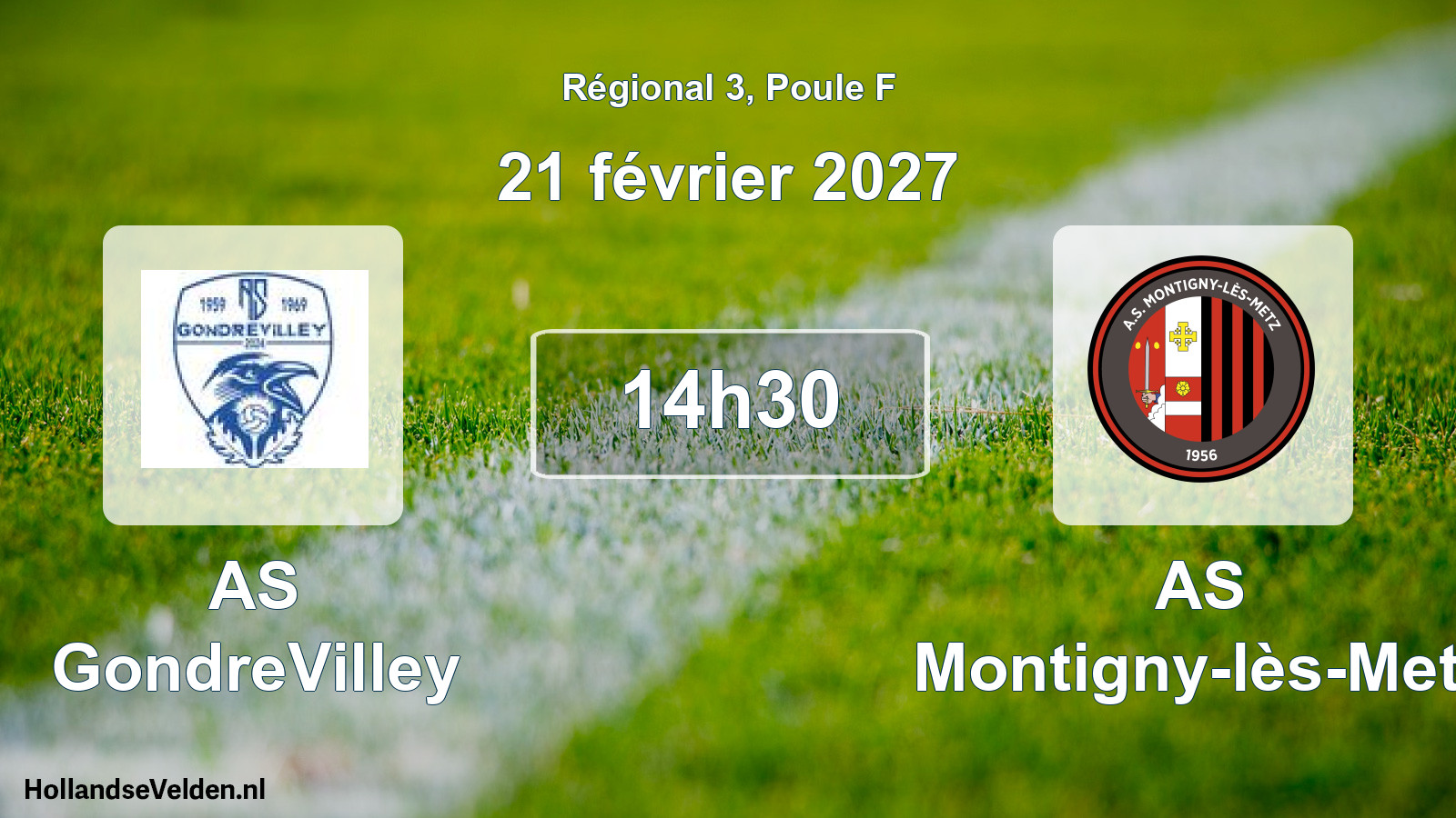 Scheduled Match: AS GondreVilley - AS Montigny-lès-Metz (21 February 2027)