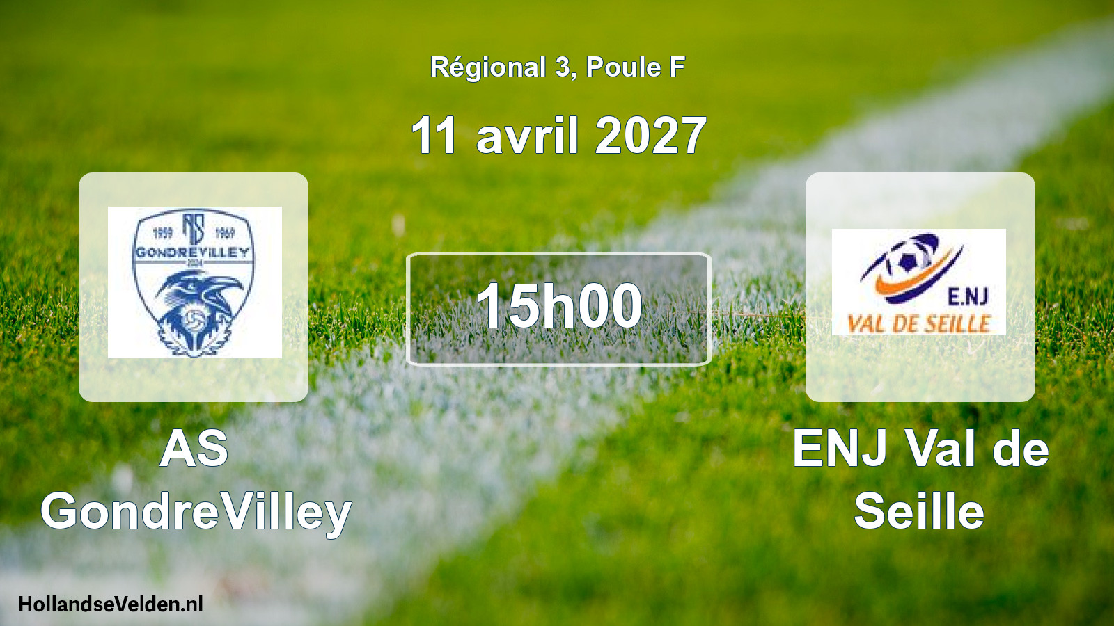 Match programmé: AS GondreVilley - ENJ Val de Seille (11 avril 2027)