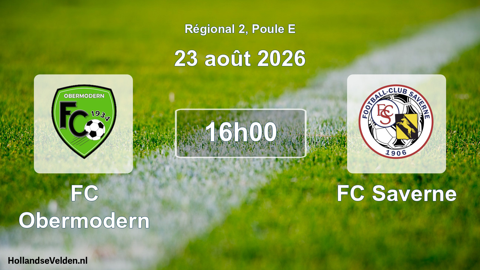 Scheduled Match: FC Obermodern - FC Saverne (23 August 2026)