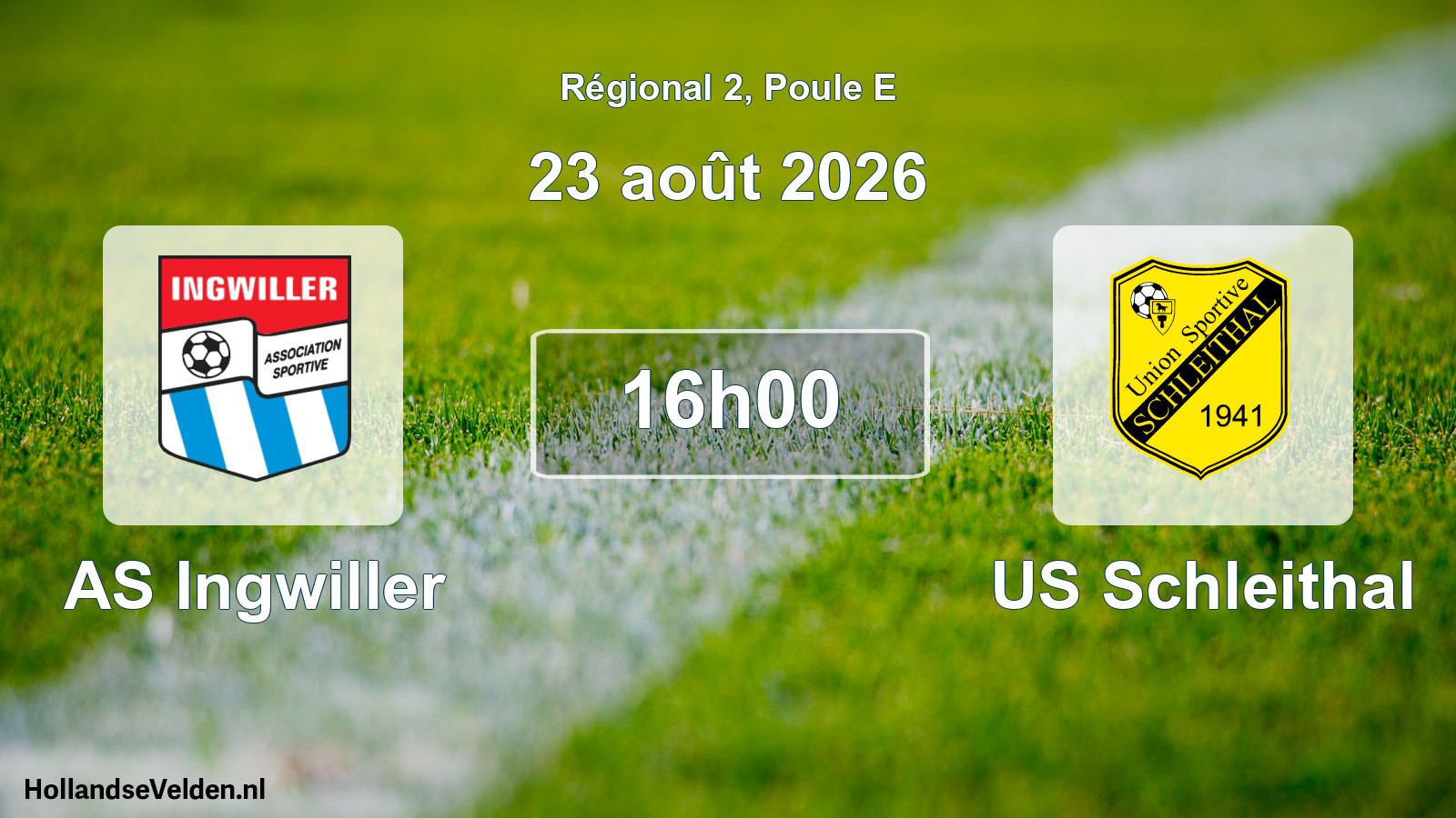 Scheduled Match: AS Ingwiller - US Schleithal (23 August 2026)
