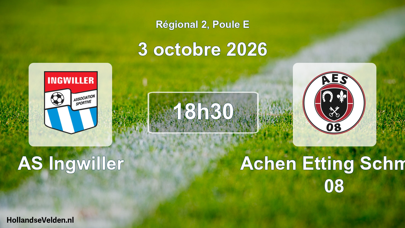 Match programmé: AS Ingwiller - Achen Etting Schmitt 08 (3 octobre 2026)