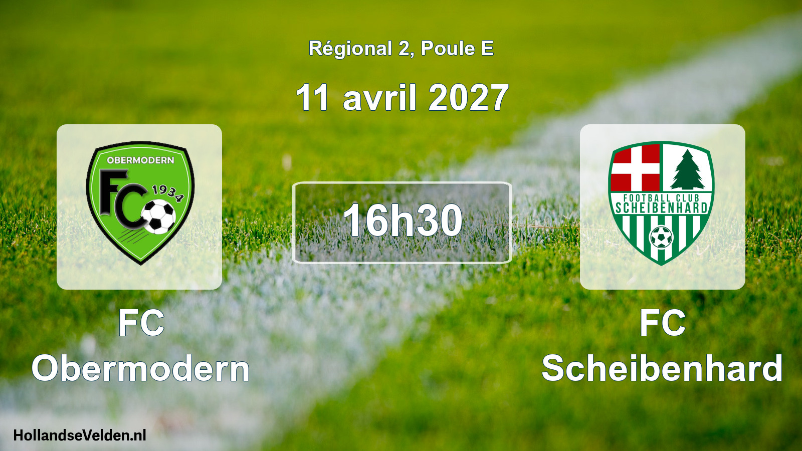 Geplande wedstrijd: FC Obermodern - FC Scheibenhard (11 april 2027)